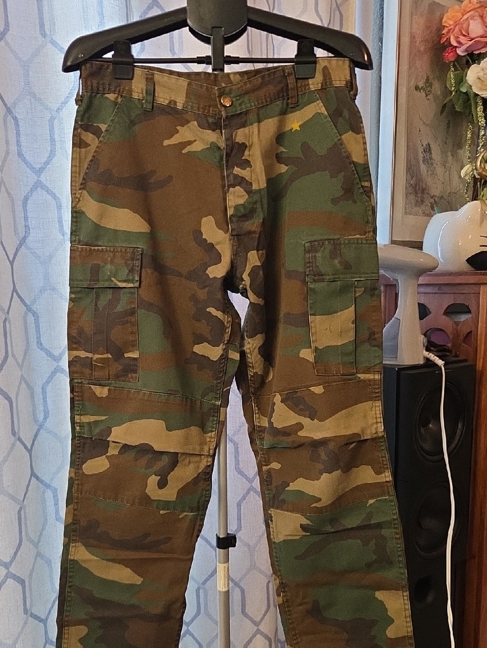 Men's Camo Cargo Pants - Green Woodland